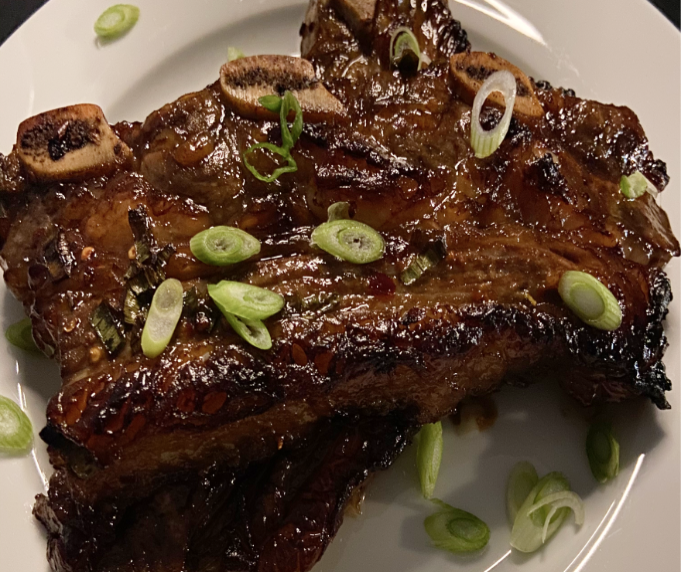 beef short ribs glazed and flavored