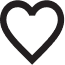 Heart silhouette icon